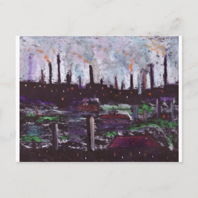 DARK SATANIC MILLS POSTCARD (Front)