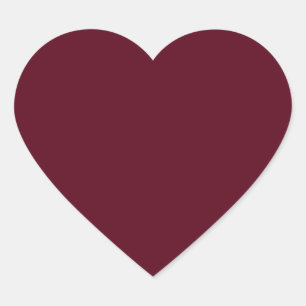 Dark Scarlet Red Heart Sticker