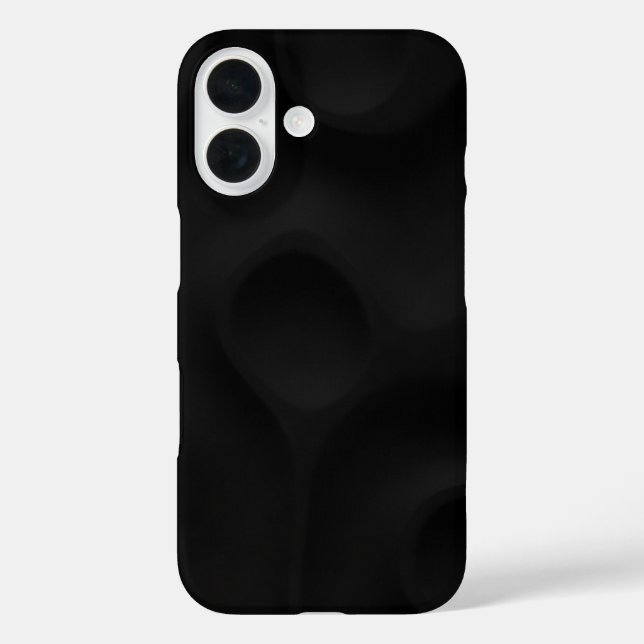Dark Sculpted Minimal Matte Phone Case (Back)
