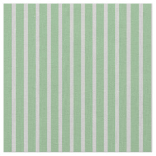 Dark Sea Green & Light Grey Stripes Pattern Fabric