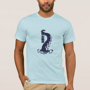 Dark Sea Monster Tentacle Holding Lantern – Gothic T-Shirt