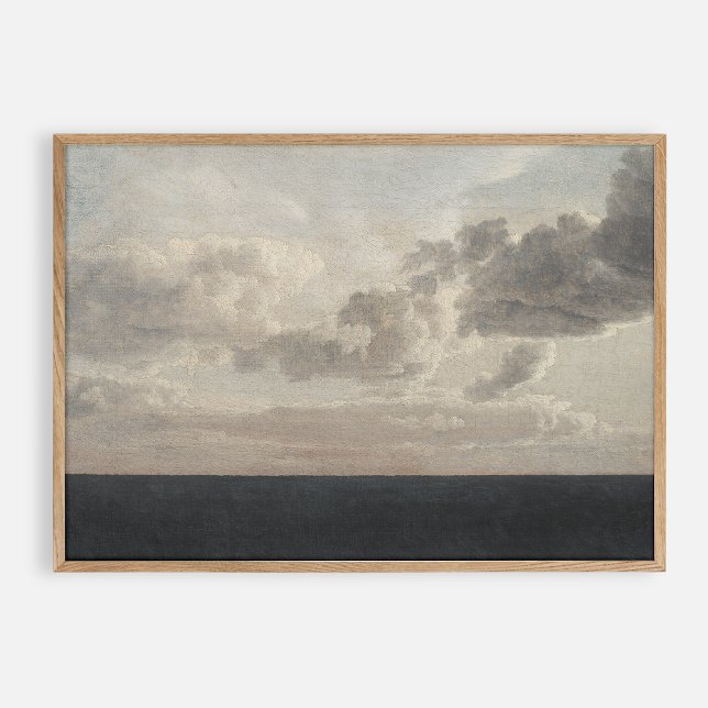 Dark sea, Oil on canvas, vintage art, Poster (Creator Uploaded)