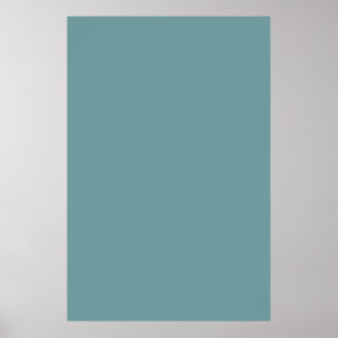 Dark Seafoam Blue Green Color Trend Sea Foam Poster