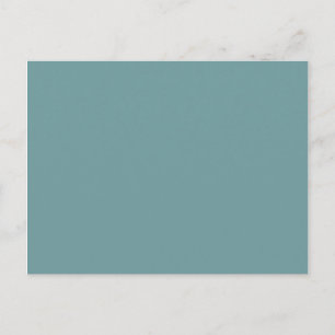 Dark Seafoam Blue Green Colour Blank Sea Foam Tren Postcard