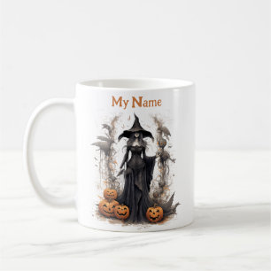 Dark Shadow Queen: Halloween Witch Customized Cup