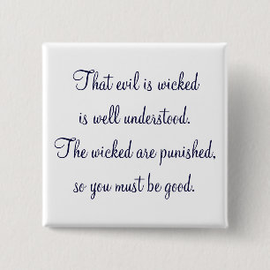 Dark Shadows Quote 15 Cm Square Badge