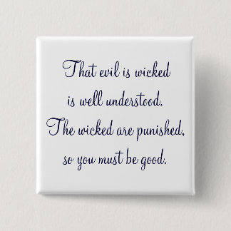 Dark Shadows Quote 15 Cm Square Badge