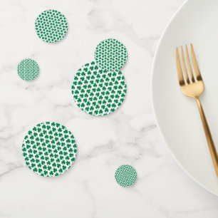 Dark Shamrocks Day Confetti