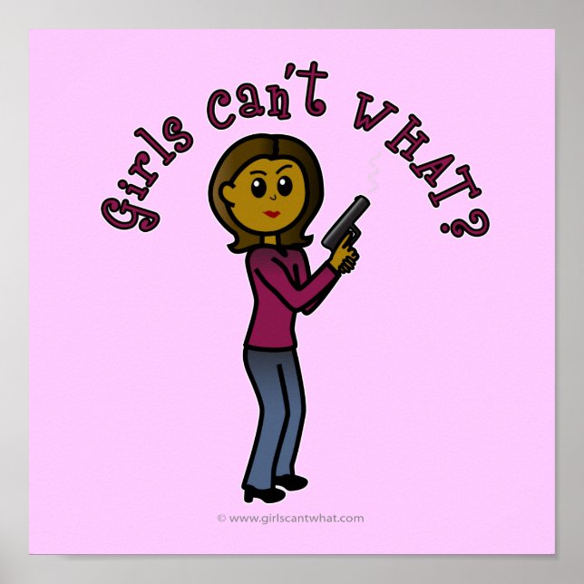 Dark Sharpshooter Girl Poster (Front)