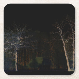 Dark Side 4 coastercn Square Paper Coaster