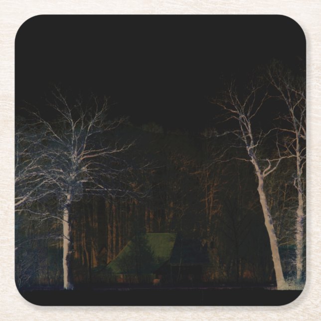 Dark Side 4 coastercna Square Paper Coaster (Front)