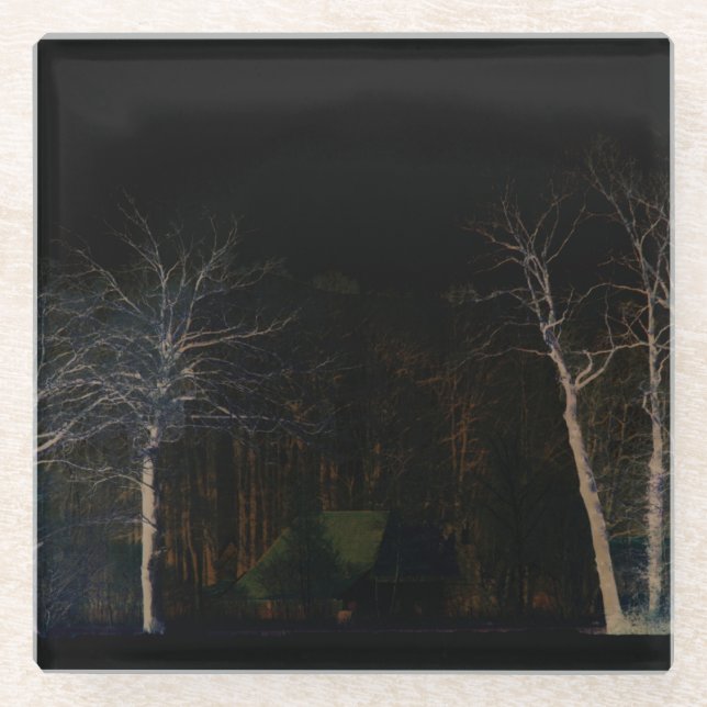 Dark Side 4 coastercnm Glass Coaster (Front)