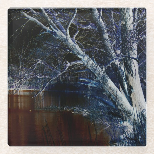 Dark Side 7 coastercnm Glass Coaster (Front)