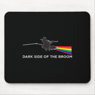Dark Side Of The Broom Clic Rock Witch Funny Hallo Mouse Mat