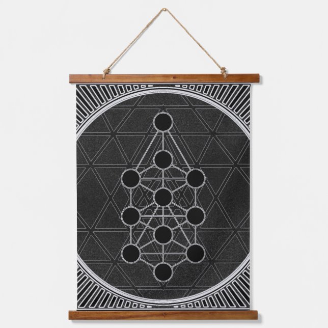 Dark Side Qliphoth Occult Tree of Knowledge Hanging Tapestry (Front)