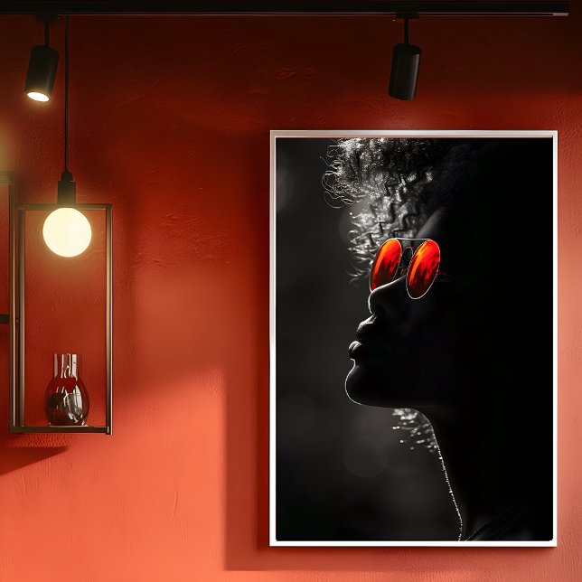 Dark Skin Woman Profile, Modern Photo, B2L Poster (Creator Uploaded)