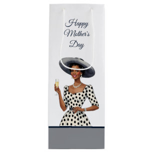Dark Skinned Lady In Vintage Dress Gift Bag