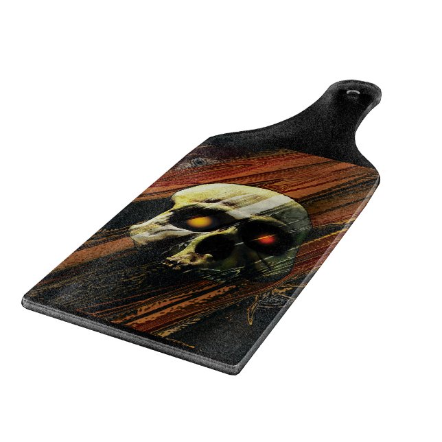 Dark Skull Cutting Board (Corner)