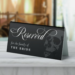 Dark Skull Elegant Goth Wedding Reserved