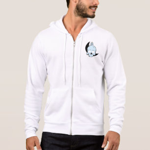 Dark Skull & Moon Candle Design Horror Art Print Hoodie