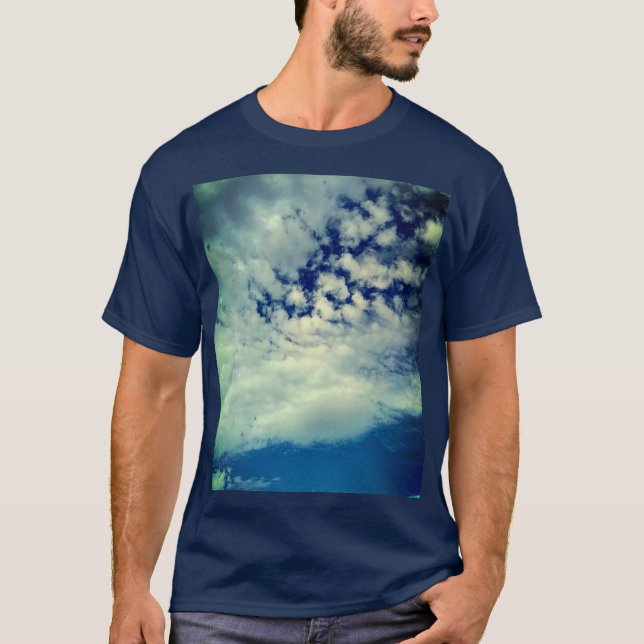 Dark sky , peeping through the clouds T-Shirt (Front)