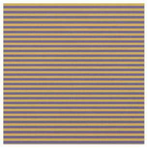 Dark Slate Blue and Goldenrod Coloured Pattern Fabric