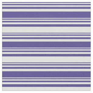 Dark Slate Blue and Light Yellow Coloured Stripes Fabric