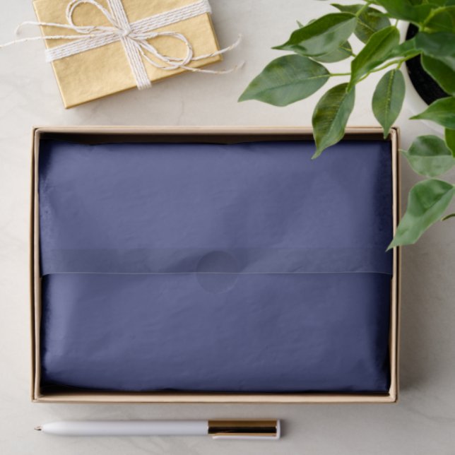 Dark Slate Blue Pop Of Colour Tissue Paper (Gift)