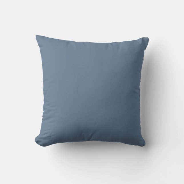 Dark Slate Blue Solid Colour 2024 Trending Shade Cushion (Front)
