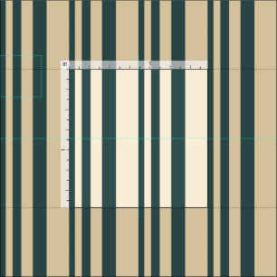 Dark Slate Grey and Tan Lined Pattern Fabric