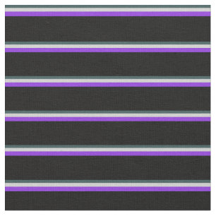 Dark Slate Grey, Light Grey, Purple, and Black Fabric
