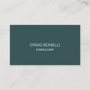 Dark Slate Grey Professional Business Card