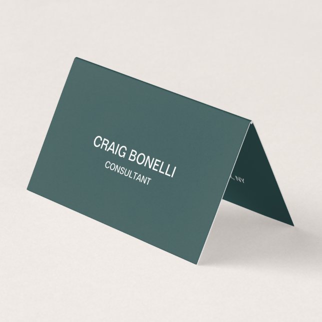 Dark Slate Grey Unique Amazing Business Card (Front)