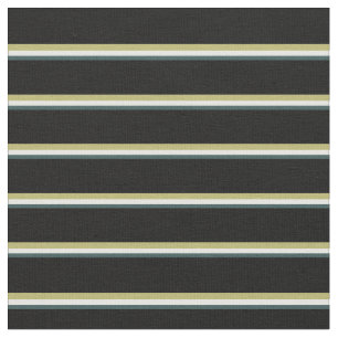 Dark Slate Grey, White, Dark Khaki & Black Coloure Fabric