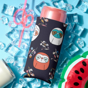 Dark Sloth  Seltzer Can Cooler