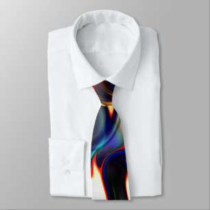 Dark smoke or spirally hollowed out with coloured  tie