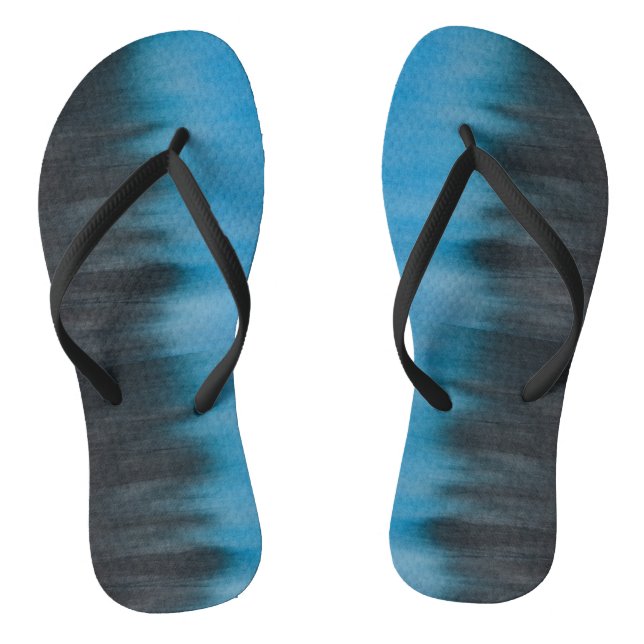 Dark Smudge Tie Dye print Flip Flops (Footbed)