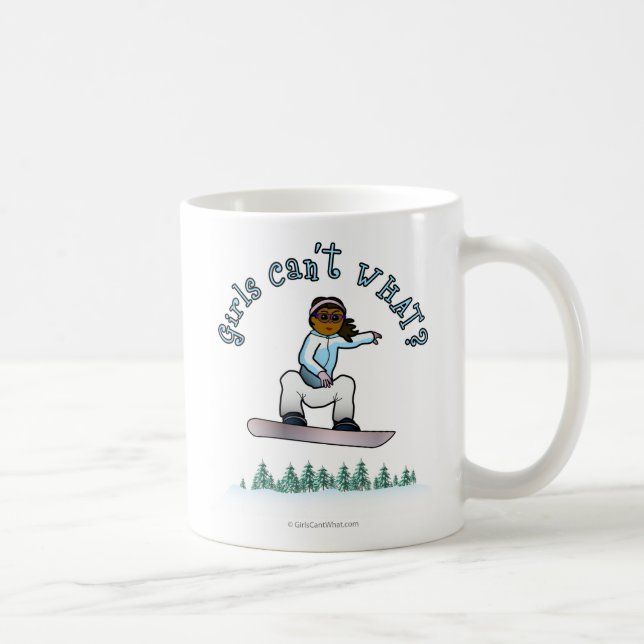 Dark Snowboarder Coffee Mug (Right)