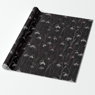 Dark Snowdrop Wrapping Paper