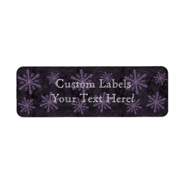 Dark Snowflake Pattern Purple Custom (Front)