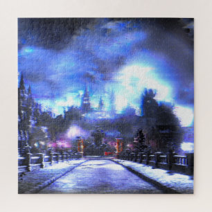 Dark Souls glitch art landscape Jigsaw Puzzle