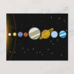 Dark Space with Colourful Planets Fantasy  Postcard<br><div class="desc">Dark Space with Colourful Planets Fantasy Galaxy Postcard</div>
