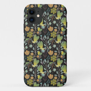Dark Spring Pattern iPhone 11 Case