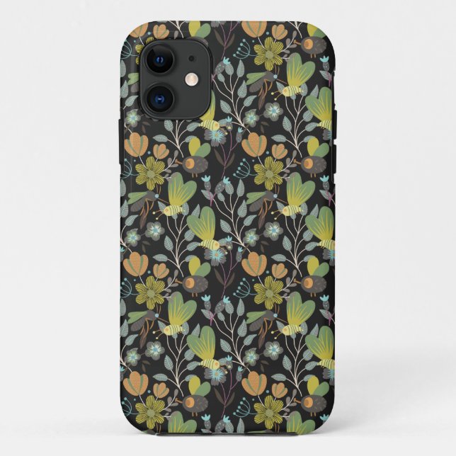 Dark Spring Pattern Case-Mate iPhone Case (Back)