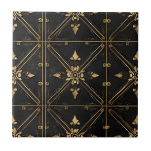 Dark Square Pattern Tile