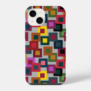 Dark Squares on Light  iPhone 14 Case