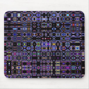 Dark Stained Glass Abstract Mousepad