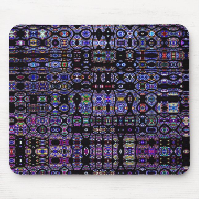 Dark Stained Glass Abstract Mousepad (Front)