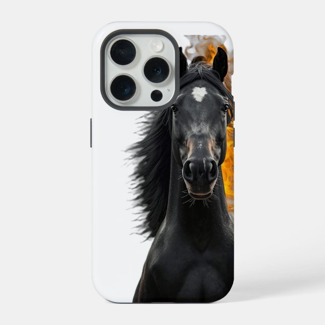 Dark Stallion Inferno iPhone Case (Back)