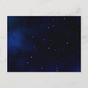 Dark Starry Night Sky Postcard